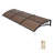 Awnings for Door Entrance, 38 x 117 in, Exterior Front Door Window Awnings with Drainage & ABS Bracket, Rain Snow Sun Protection, Overhang Polycarbonate Door Canopy for Porch Patio, Brown-123327065-131583255
