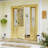 30 in. x 80 in. Half Lite Universal Unfinished Pine Gauze Mesh Screen Door Slab Front Door Exterior Door-110871562