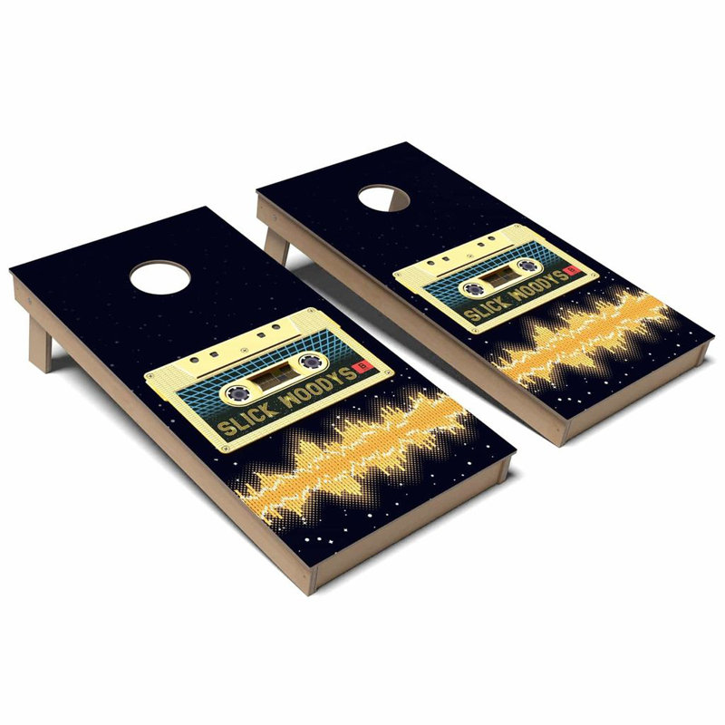 Ensemble de planches de cornhole composites toutes saisons, Ajouter un étui et des lumières