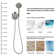 Double Rain Shower Set with 8-Functions