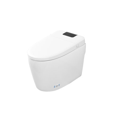 Smart Toilet Bidet With Heated Seat, Led Display, Self-Cleaning Nozzle, Night , Flushing Foot Ceramic Sensor Instant Heat