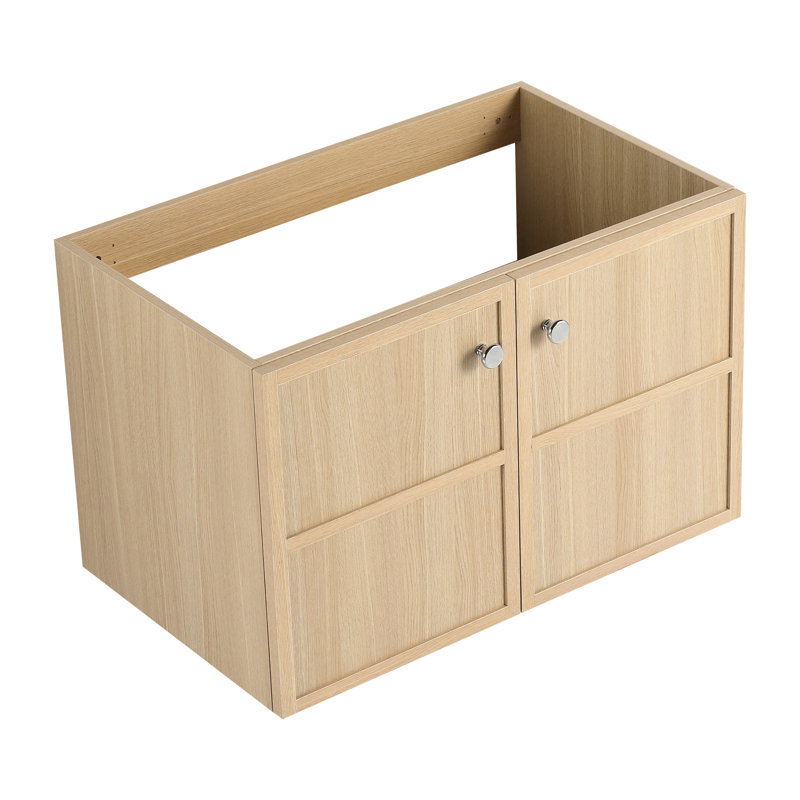 28.98 In. Deep 30" Bathroom Vanity, Oak Plywood, Functional Storage Unit 24Inch/48Inch Available
