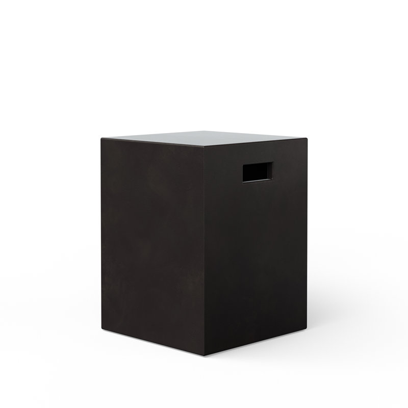 Tabouret d'appoint Kareen, Brun lave
