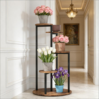 Sturdy Corner Flower Shelf,4-Tier Display Stand,Plants Holder