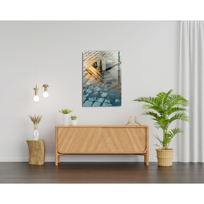 Élégante peinture décorative en verre trempé de 19,7 po x 27,6 po | 100% verre trempé, épaisseur: 0,16 pouce | Parfait pour la décoration intérieure, le salon et le bureau | Superbe œuvre d'art avec une esthétique moderne