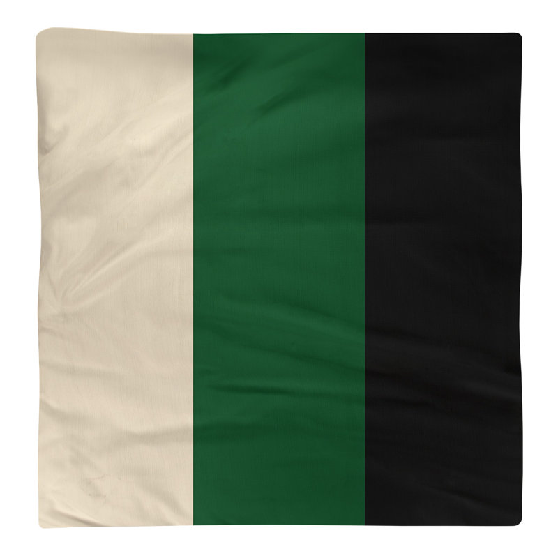 Serviette pour dîner de basket Milwaukee, l 10 po x L 10 po, Crème de Cream City / vert de Good Land / noir, Sergé de coton