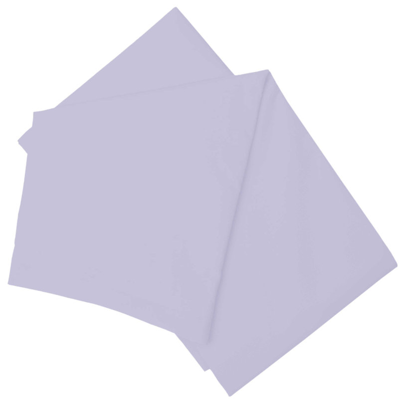 Plain Dye Brushed Cotton Flannelette Flannel Flat Sheet, Double (4'6), Heather