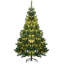 Sapin de Noël artificiel de 6 pi avec des branches réalistes, 250 lumières DEL blanc chaud et 1000 pointes