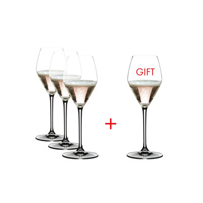 Verre à champagne / rosé extrême, 11 oz liq., Transparent, payant pour 3 et 4