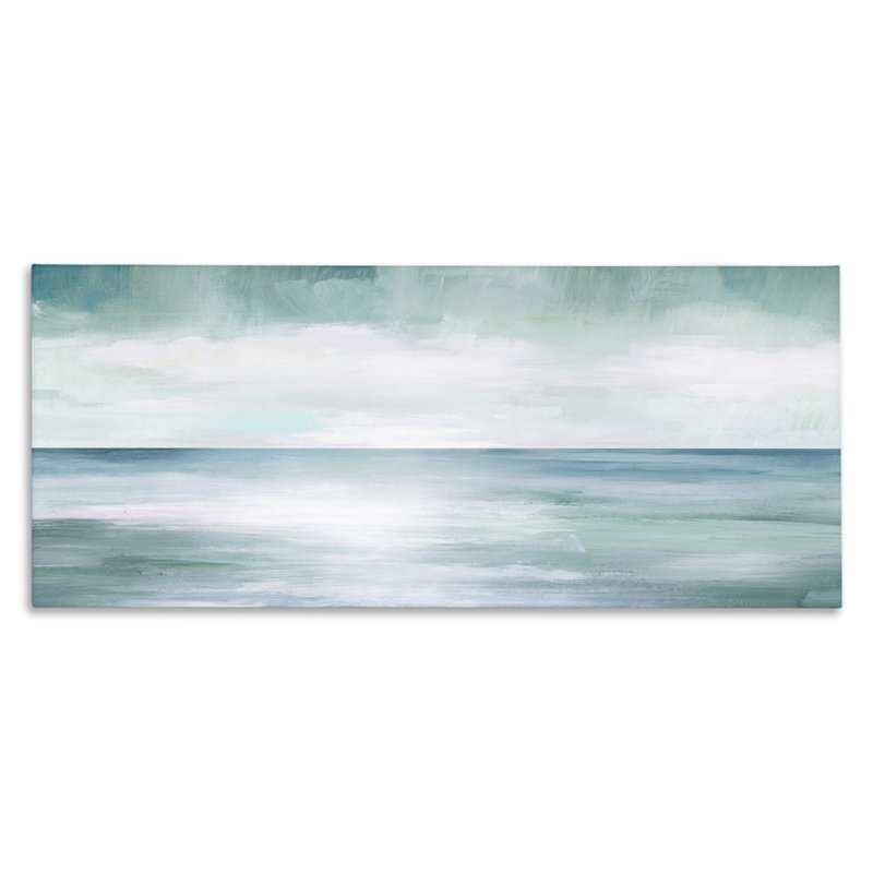 «Calm & Still Seascape Water», art mural par Nan, H 10 po x l 24 po