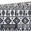 Rideau de douche imperméable à motif abstrait avec bordure croisée Aztec Southwest-96595829