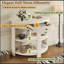Console demi-lune avec tiroir et 2 tablettes-272522665