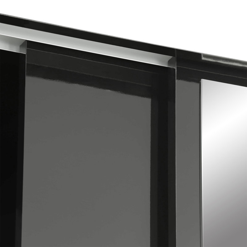 Marquitta 2 Door Sliding Wardrobe, Black