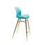 Upholstered Counter Stool with Metal Frame-93972586