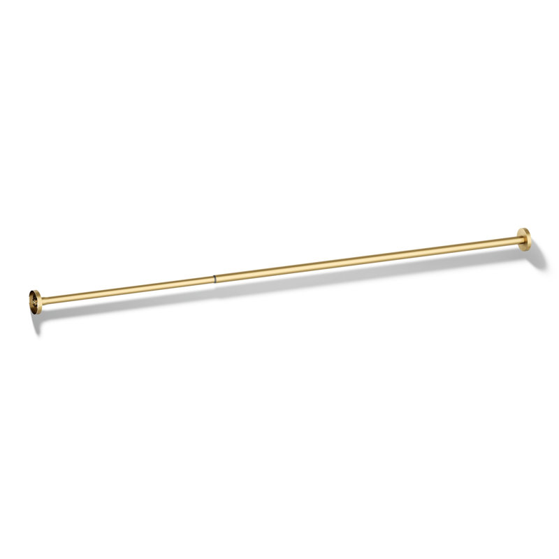 Elate Shower Rod, Brushed Brass