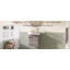 Meuble-lavabo suspendu de 40,6 cm (16 po) avec lavabo en céramique, porte à fermeture douce et rangement, blanc-984540753