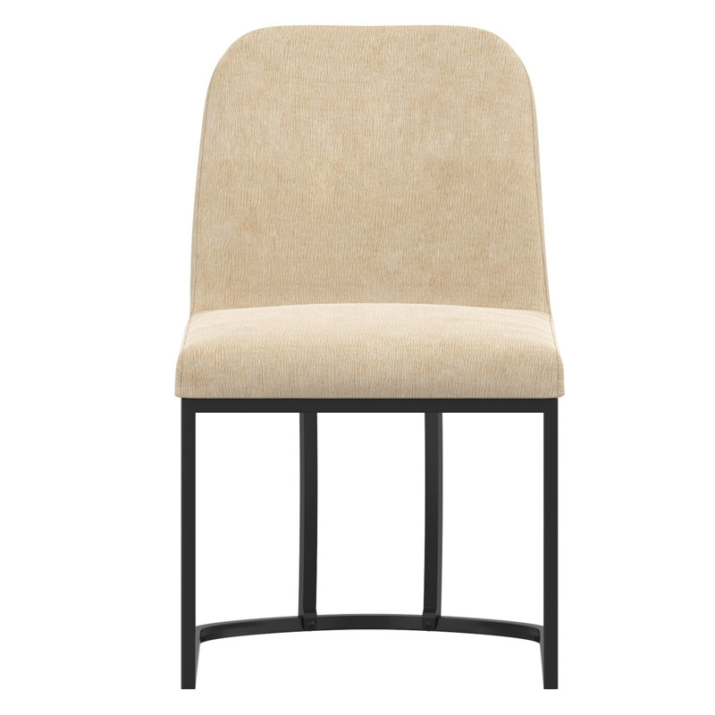 Chaise de salle à manger Tony, ensemble de 2, beige, Beige