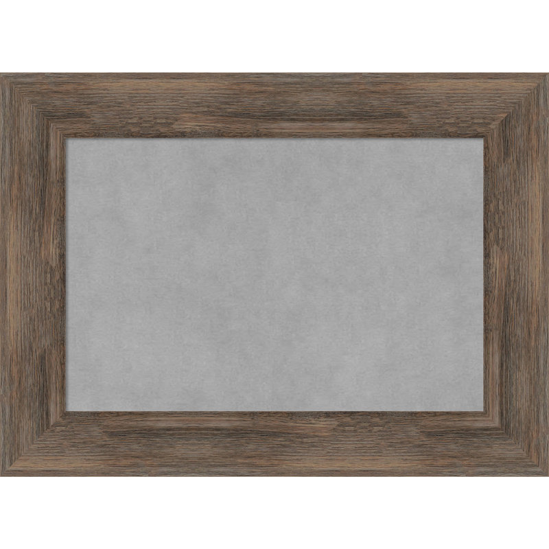 Tableau magnétique encadré en bois dur moka, H 17 po x l 23 po