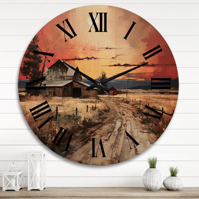 Horloge murale Barns