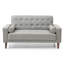Causeuse contemporaine grise pour deux-731034890