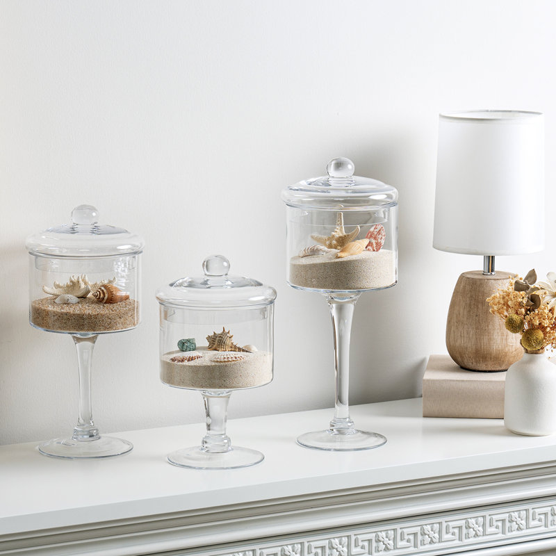 Kitchen Glass Cookie Jars Canister Set