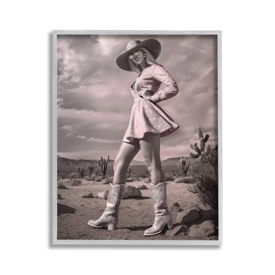 GlamCowgirlinDressGicleeArtbyZiweiLi