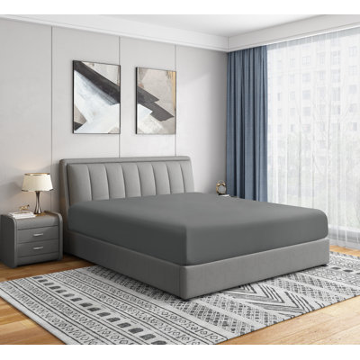 1800 Series 21 Inch Extra-Deep Microfiber Fitted Sheet