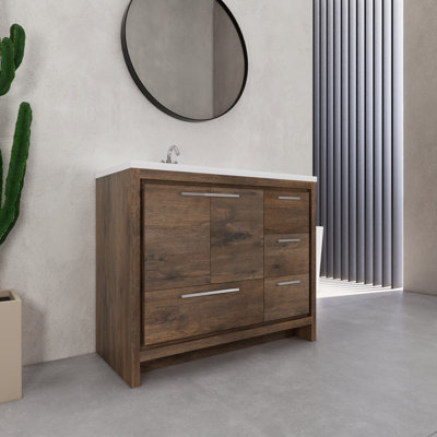 Ensemble de meuble-lavabo simple 42 po Mihrtad Eden