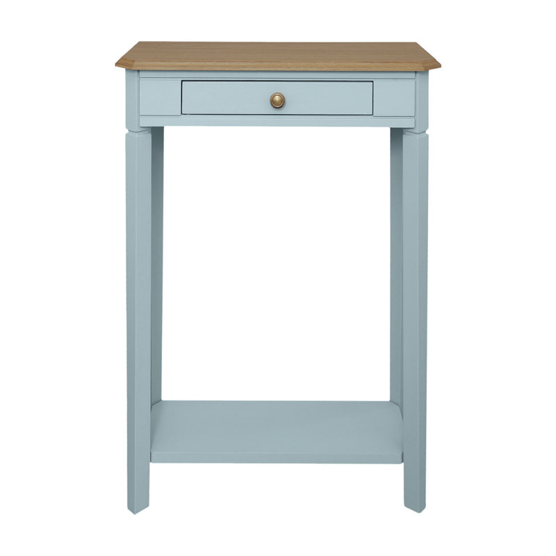 Console 2 tiroirs Mariyah, Bleu