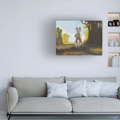 Art mural sur toile tendue - "Renaissance Rabbit II" par Michael Willett pour décoration de salon, de chambre à coucher ou de bureau - 18 x 24