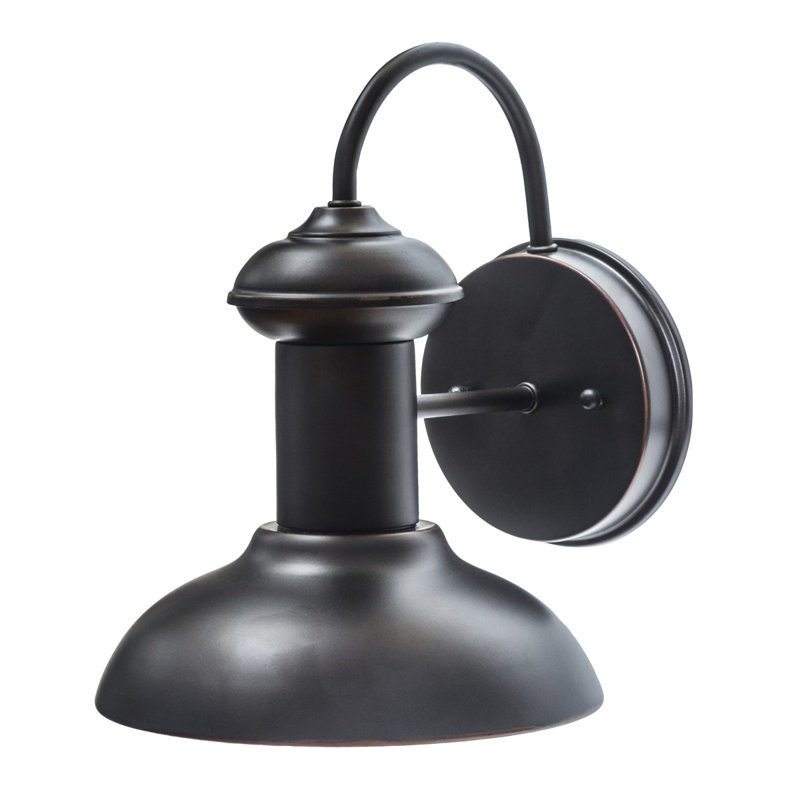 Luminaire de grange d'extérieur H 9,86 po Varant, Bronze huilé