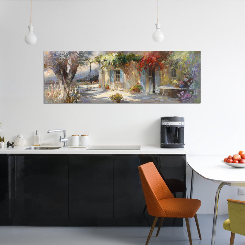 « gardino ii », reproduction sur toile, H 16 po x l 48 po x P 1,5 po, Toile tendue