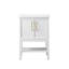 Meuble-lavabo simple 24 po avec plateau en céramique Cheriton-476775124