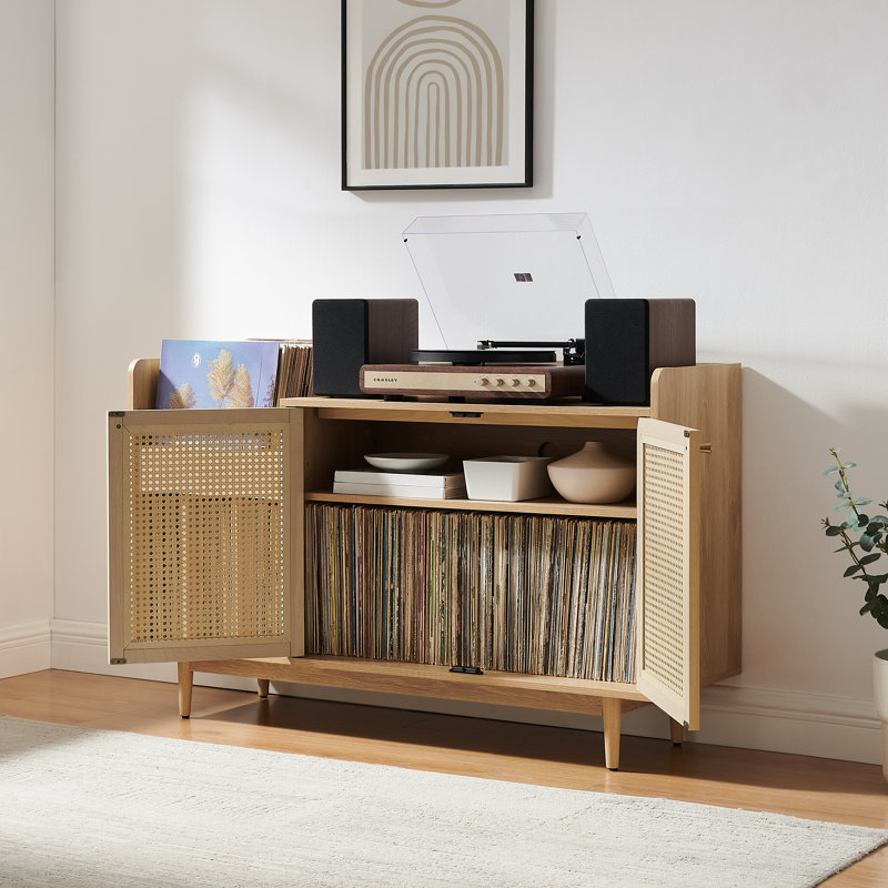 Maeve Record Player Cabinet With Vinyl Storage