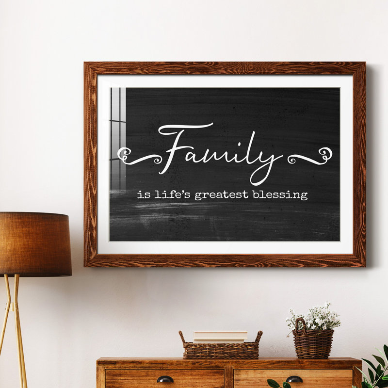 Greatest Blessing - Art textuel avec cadre photo, H 31,5 po x l 23,5 po x P 1,5 po, Cadre en érable