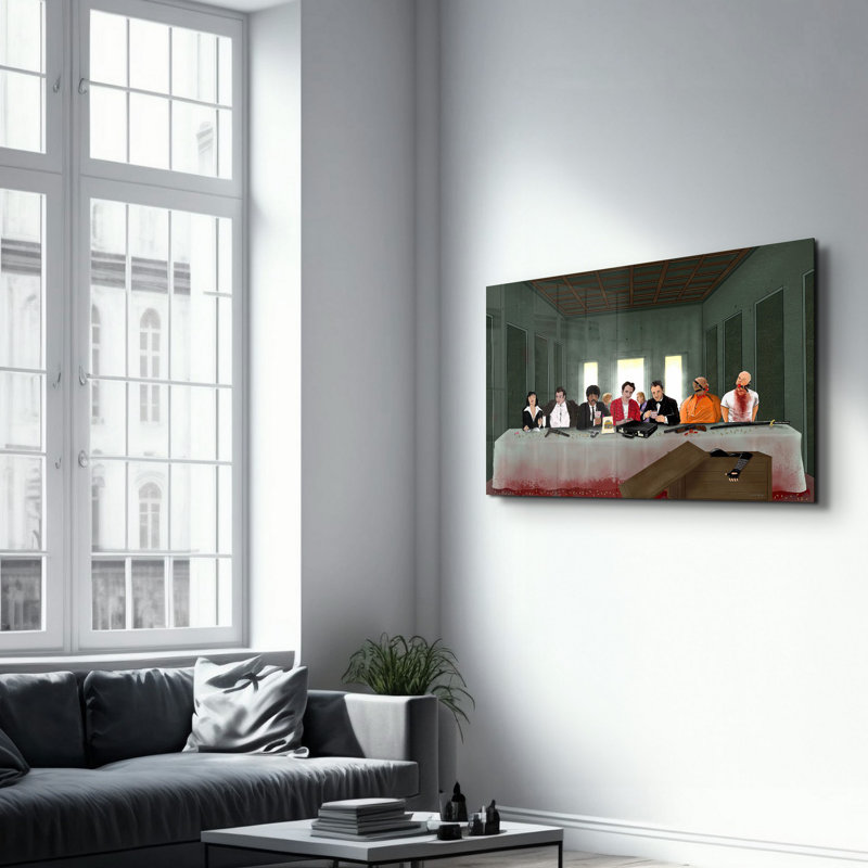 Peinture murale élégante en verre trempé 18,1 po x 28,3 po | 100% verre trempé, épaisseur: 0,16 pouce | Imprimé UV pour des couleurs éclatantes et une durabilité | Parfait pour la décoration intérieure et l'esthétique moderne