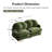 Chenille Loveseat Sofa with Deep Seating and Modular Flexibility