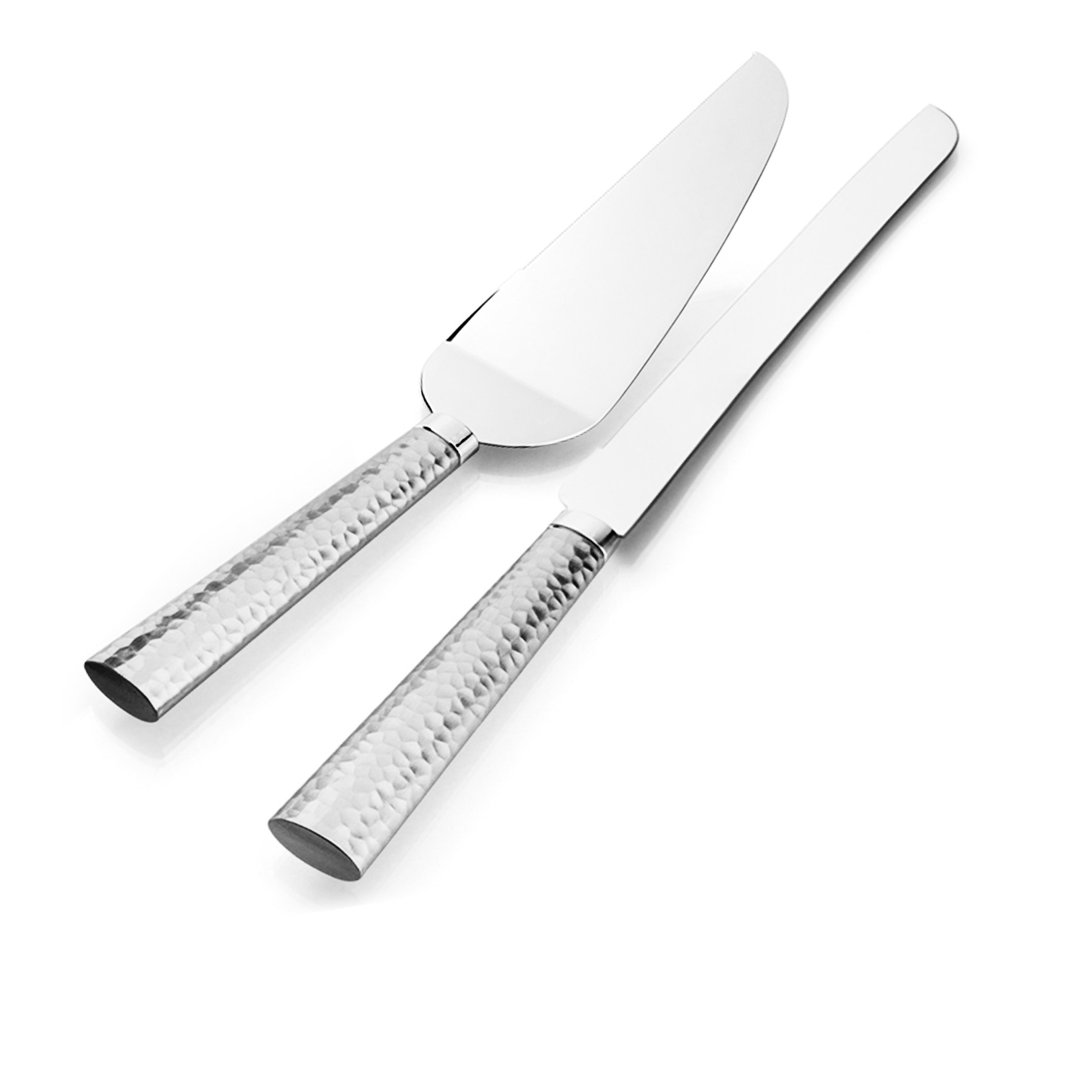 Terreros 2 Piece Stainless Steel Cake Serving Set World Menagerie 