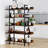 Bookshelf Bookcase Storage Rack Standing Shelf 5-Tier Industrial Bookcase Honesdale