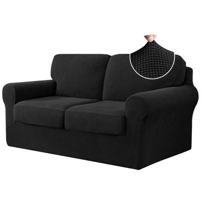 Polyester Box Cushion Loveseat Slipcover