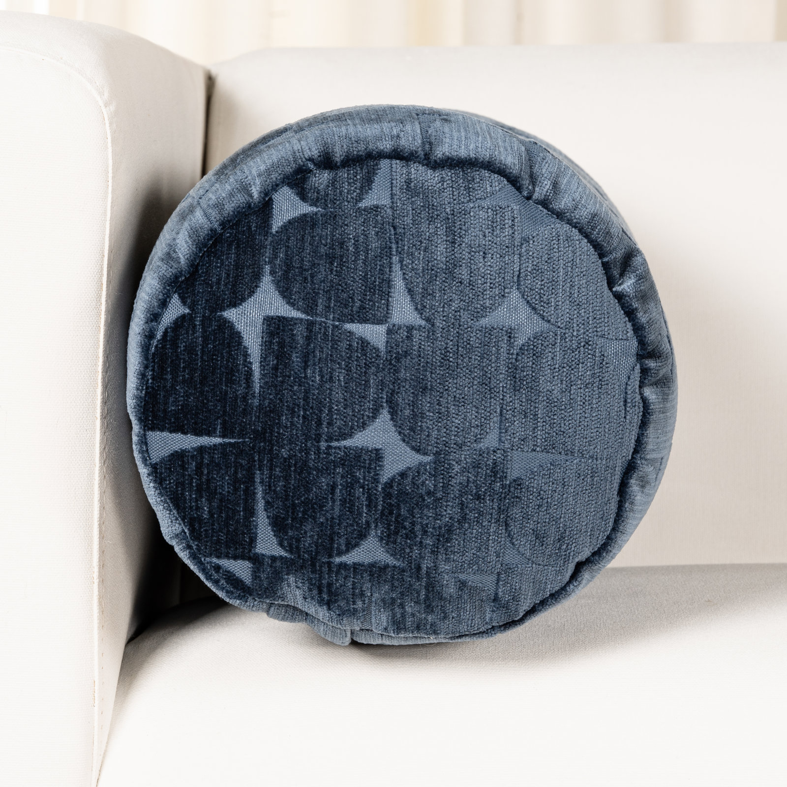 Gumdrop Throw Pillow, Blue, Rectangle 21"H x 12"W, Polyester