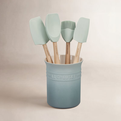Silicone 5 piece Utensil Set with Crock