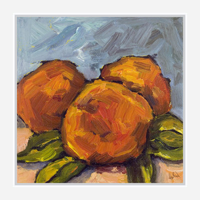 Peaches by John Beard - Framed Gallery Wrapped Canvas Print Framed Print Canvas