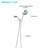 Handheld Shower Head With 5 Spray Modes, High , Abs Made Adjustable Settings, ,-127676909