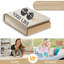 Matelas gonflable simple matelas de camping matelas gonflable durable, pompe électrique, housse de matelas à plateau lisse, matelas gonflable portable pour tente, maison, voyage et invités