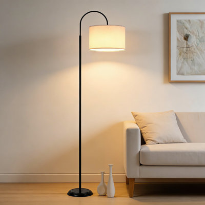 Lampe sur pied rechargeable sans fil avec base lestée - Lampe de lecture à DEL à deux ampoules, télécommande RVB, à intensité variable pour le salon, la chambre à coucher, le bureau, à hauteur réglable, sans prise de courant