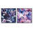 Lavender Fluttering Butterflies Pattern - Animals Butterfly Square Collage Set Of 2-1489101441-1489101440