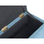 Storage Ottoman OREM Fabric 100 cm 40 cm Blue-1430498788