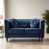 Velours bleu foncé