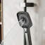 Système de douche thermostatique avec barre coulissante réglable, pomme de douche à pluie, pistolet à main et pistolet multifonction